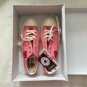 Brand new pink Comme des Garçon converse